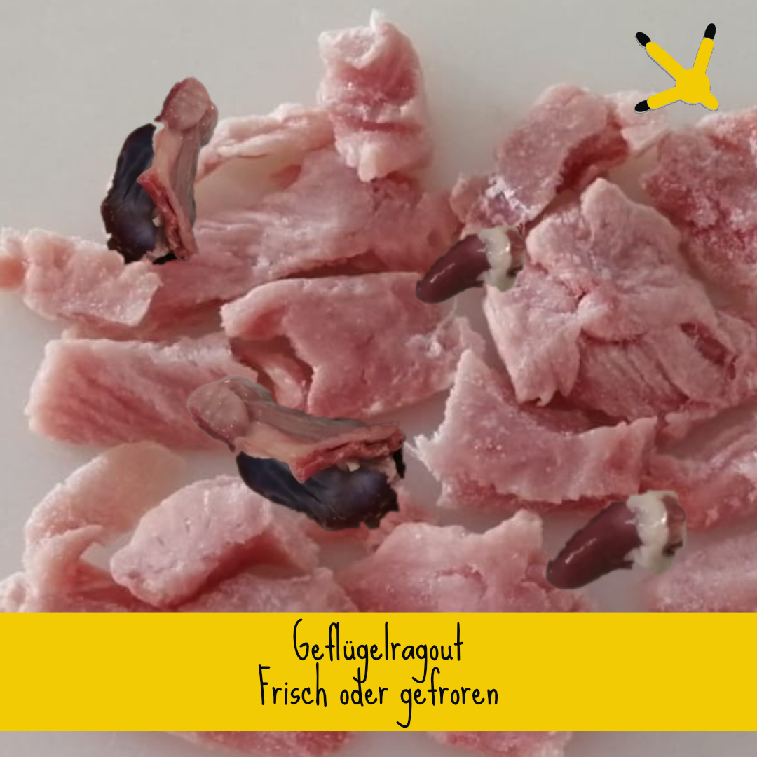 Natürliche Tiersnacks vom Geflügel